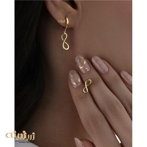 گوشواره روکو طرح بینهایت