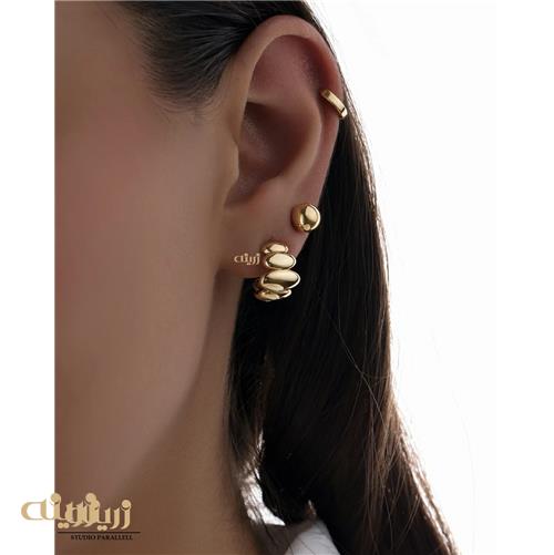 گوشواره طلا روکو ساده