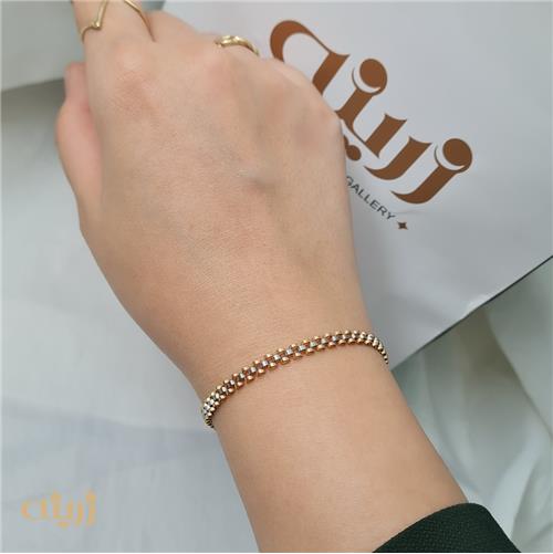 دستبند طلا طرح رولکس سوپر لایت