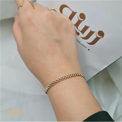 دستبند طلا طرح رولکس سوپر لایت