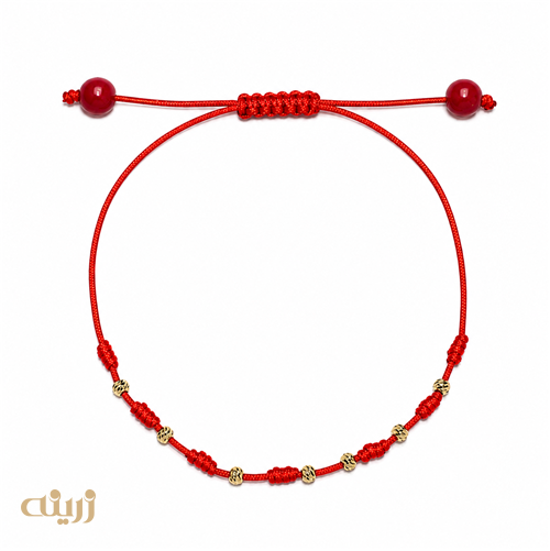 دستبند طلا هفت گره با هفت گوی تراش کد B0282