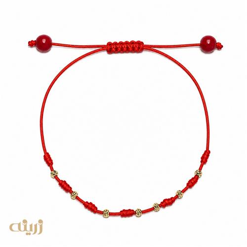 دستبند طلا هفت گره با هفت گوی تراش کد B0282