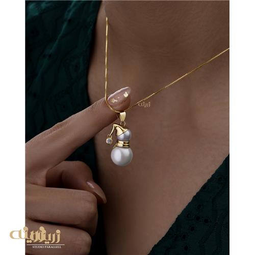 آویز طلا آدم برفی 