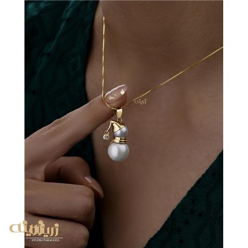 آویز طلا آدم برفی 