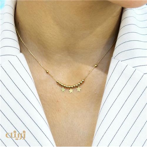 گردنبند طلا گوی ستاره