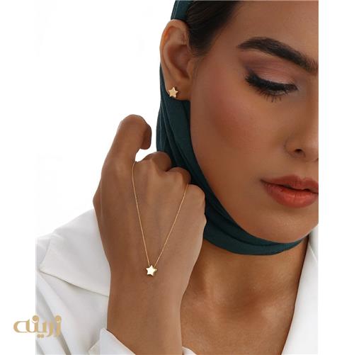 گردنبند طلای ستاره برجسته