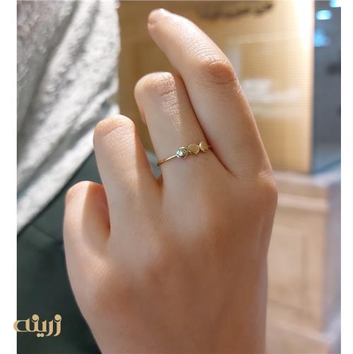 انگشتر طلا  سه دایره  بنگلی مینیمال