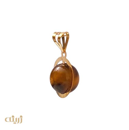 آویز طلا کادویی طرح چشم ببر 