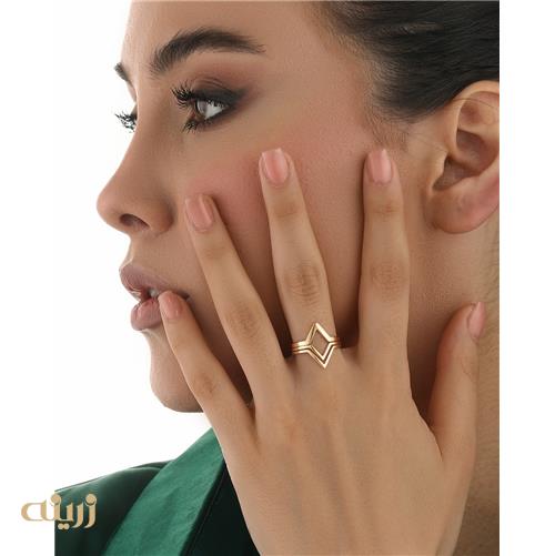 انگشتر طلا طرح V