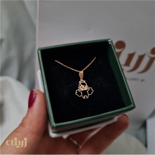آویز طلا فرشته کوچولو خیلی سبک