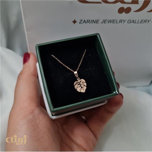 آویز طلا برگ انجیر خیلی سبک