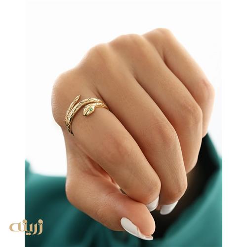 انگشتر طلا مار زرینه