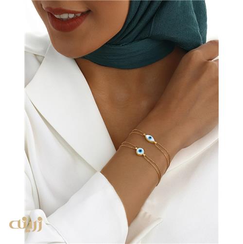 دستبند چشم نظر با زنجیر دو رج