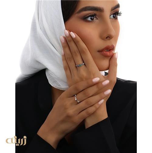 حلقه جواهر گارنت سبز