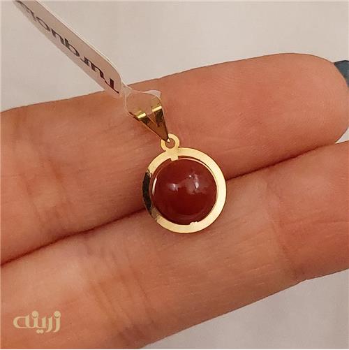 آویز طلا عقیق کادویی