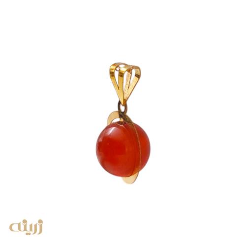 آویز طلا عقیق سبک