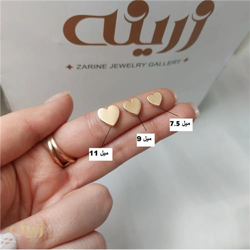 آویز قلب سه بعدی تخت مینیمال کد N0908