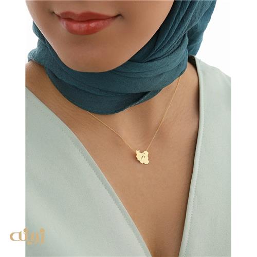 گردنبند طلا نقشه ایران کد N0829