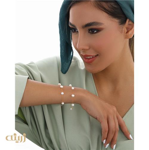 دستبند طلا  مرواریدی