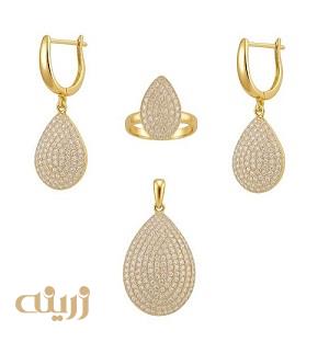 نیم ست طلا تراش آوا اشکی 