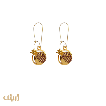 گوشواره انار یاقوتی یلدایی کادویی