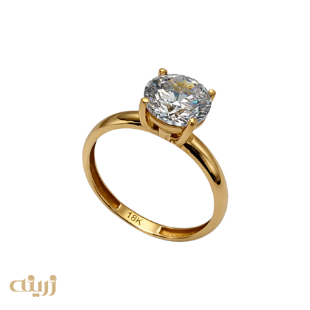 انگشتر تک نگین تراش برلیان