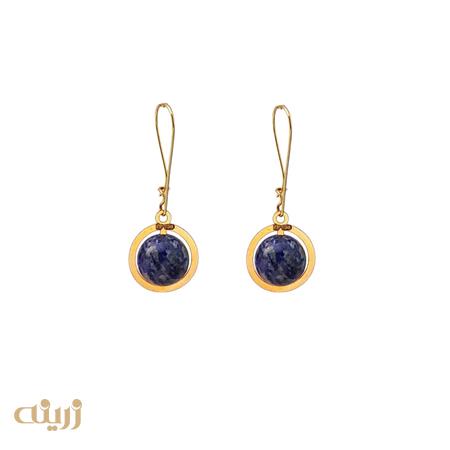 گوشواره طلا عصایی لاجورد کادویی