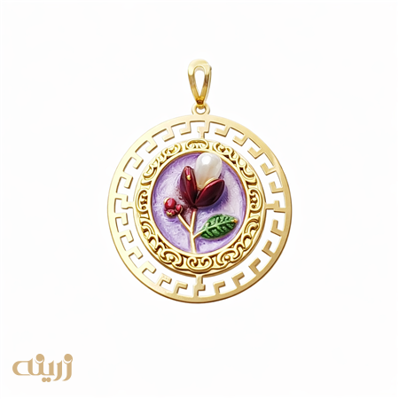 آویز طلا پینترستی رزین شده متوسط 