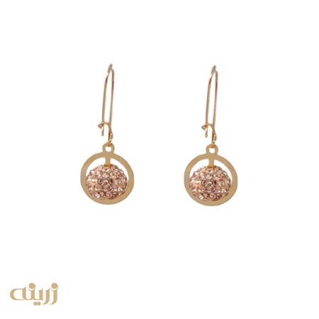 گوشواره طلا کریستالی کادوئی