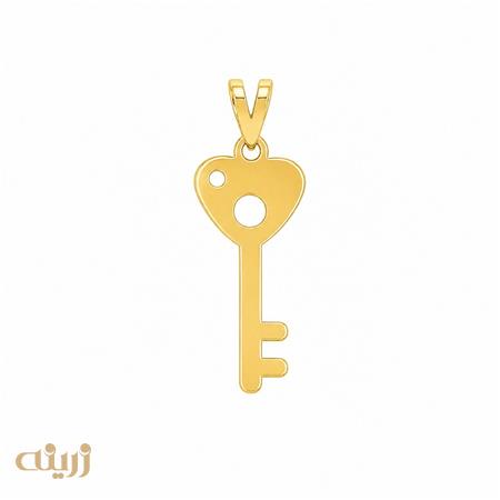 آویز طلا کلید قلب کد N0770 
