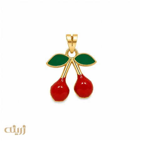 آویز طلا طرح گیلاس کادویی