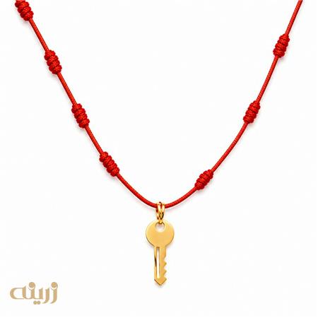 گردنبند طلا  هفت گره کلید سبک کد N0806
