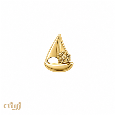 آویز طلا قایق مینمیال کد N0880