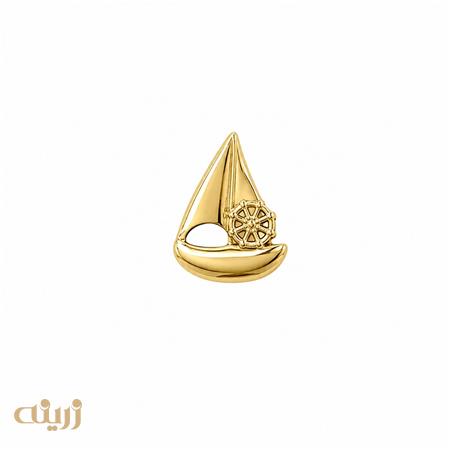 آویز طلا قایق مینمیال کد N0880