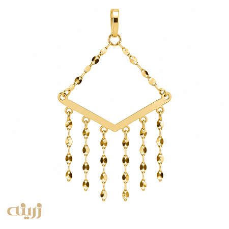 آویز طلا خلیجی طرح پیروزی سبک کد N0886