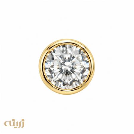 آویز طلا تک نگین پیرسینگی کد N0891