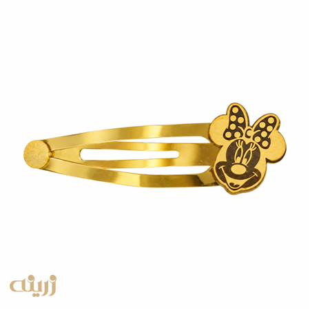 سنجاق سر طلا طرح میکی کد HA0026