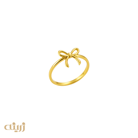 انگشتر طلا پاپیون مینیمال