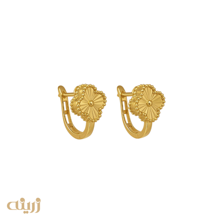 گوشواره طلا ونکلیف تراش کلیپسی لوکس