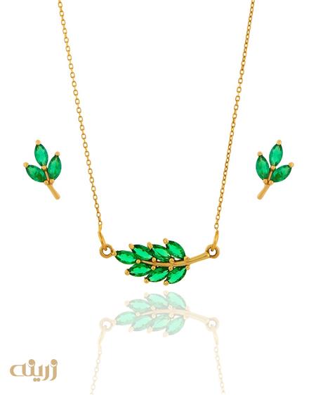 نیم ست برگ زیتون  طرح جواهر