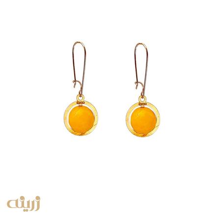 گوشواره طلا جید زرد کادویی