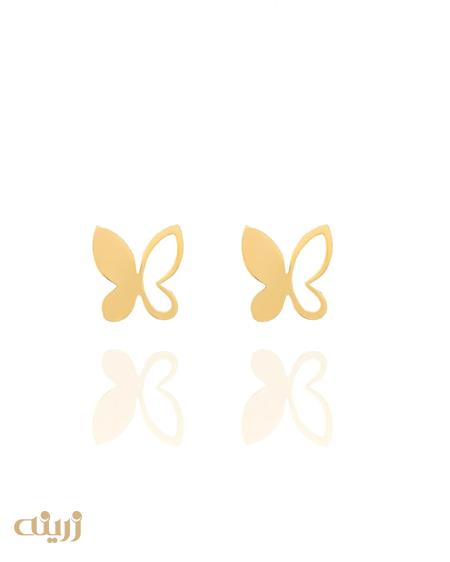 گوشواره طلا میخی پروانه