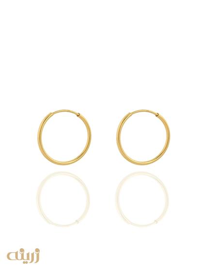 گوشواره طلا حلقه ای سبک کد E0159