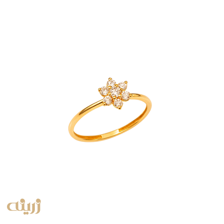 انگشتر طلا فلاور مینیمال