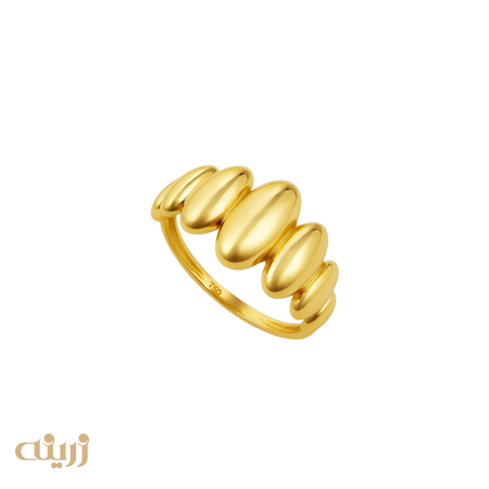 انگشتر طلا طرح حلزونی 