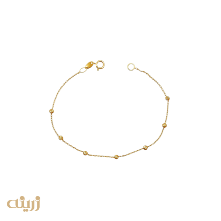 دستبند طلا گوی البرنادو تراش 