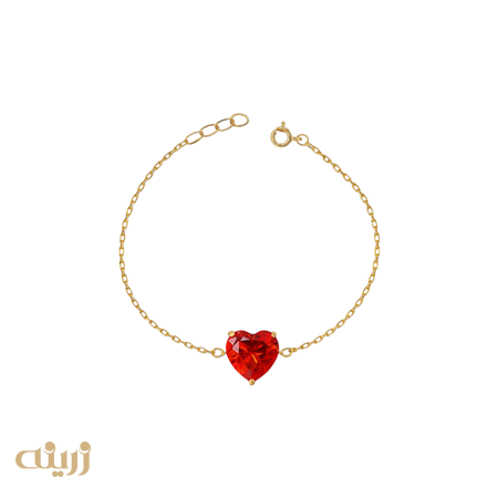 دستبند قلب طرح جواهر