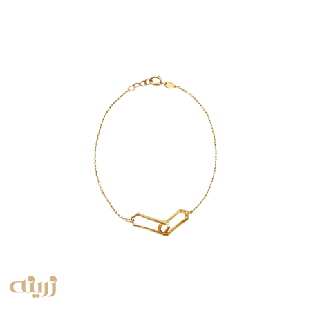 دستبند طلا هرمس منحنی