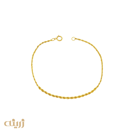 دستبند طلا طنابی لوکس کونیک