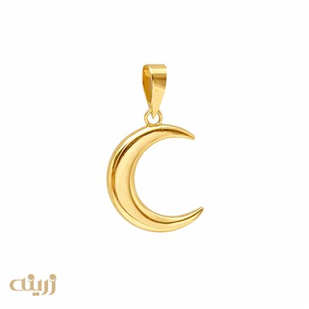 آویز طلا طرح ماه 